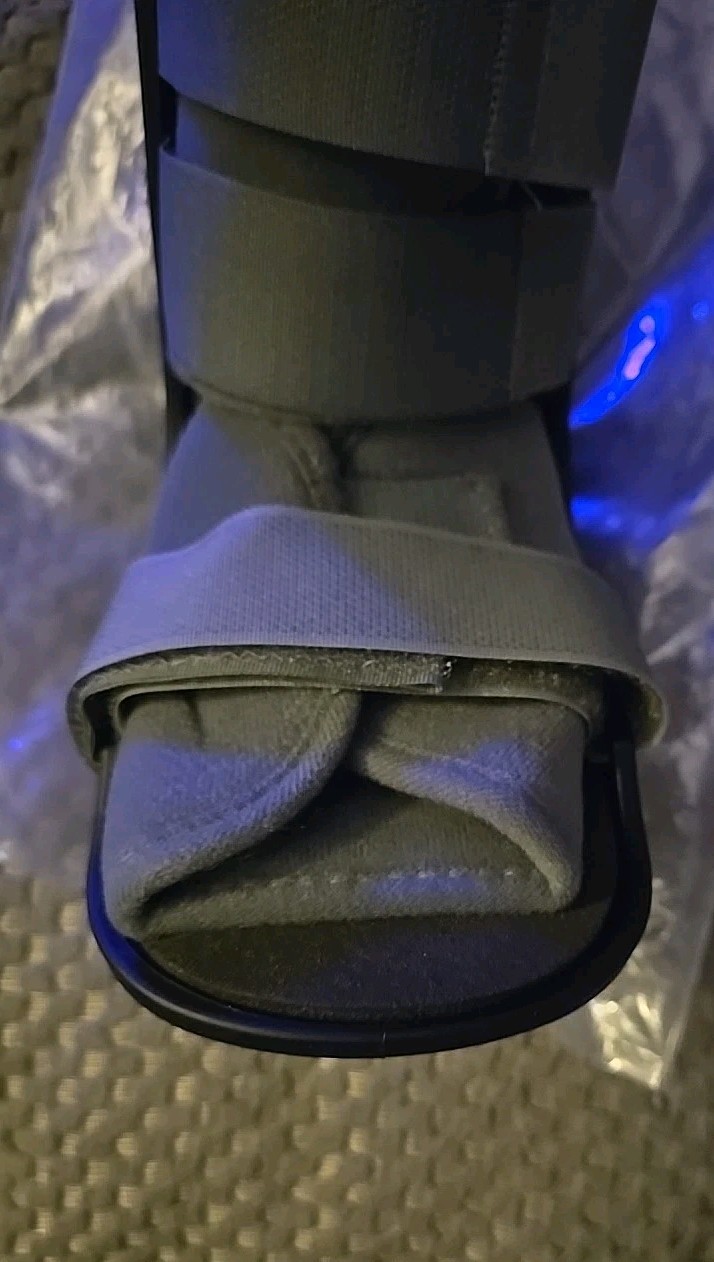 Brace Ability Pediatric Walking Large Gray/Black Foot Boot New 10″ Tall