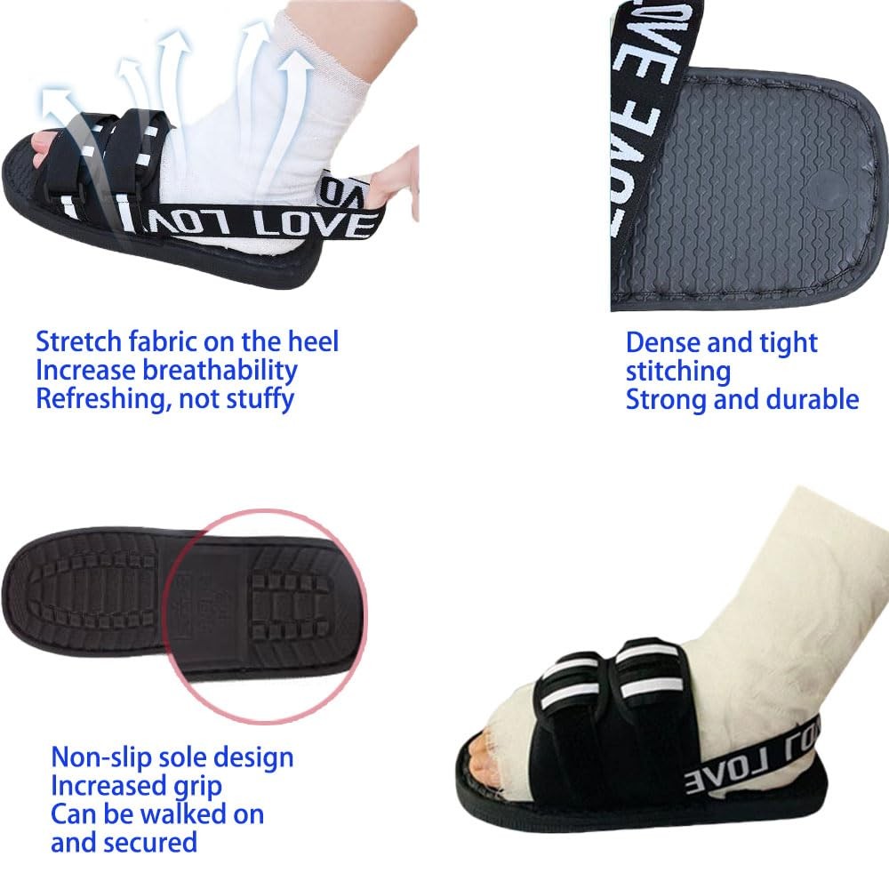 Post Op Shoe for Broken Foot,Adjustable Walking Boots,Fracture Shoes,for Foot…
