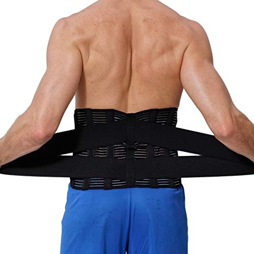 Adjustable Compression Back Brace Lumbar Support X-Large (Pack of 1) Black