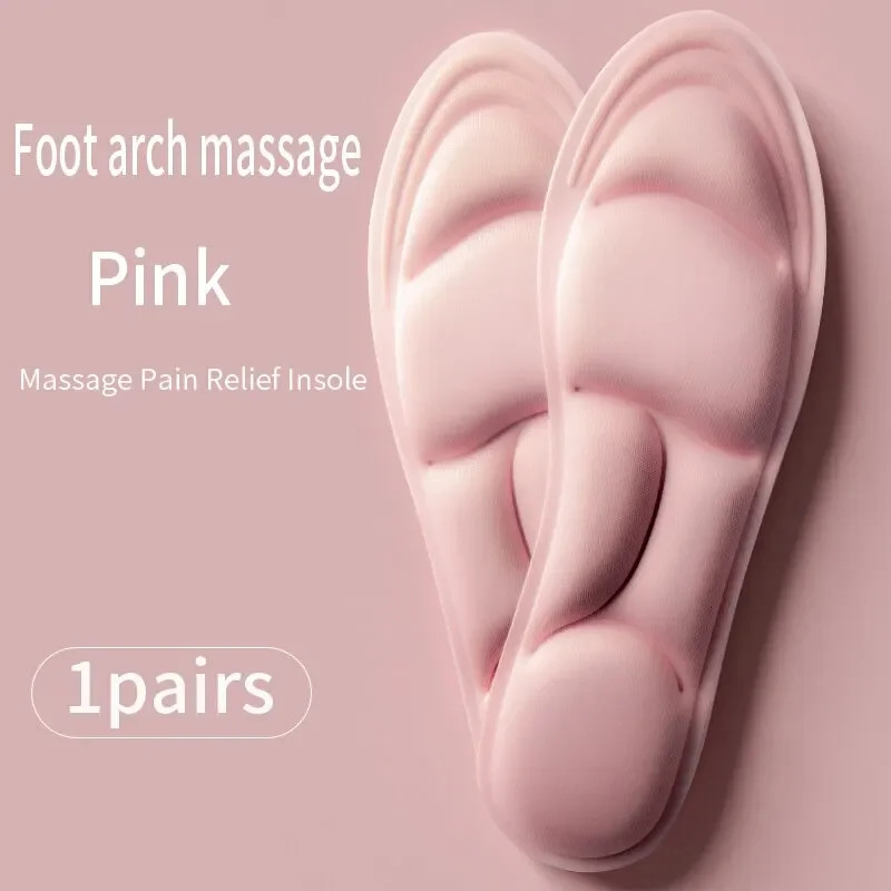 Memory Foam 5D Sport Insoles for Shoes Women Men Deodorant Breathable Cushion Ru