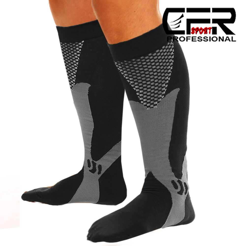 1-3 Pairs Copper Compression Socks 20-30mmHg Graduated Support Mens Womens S-XL