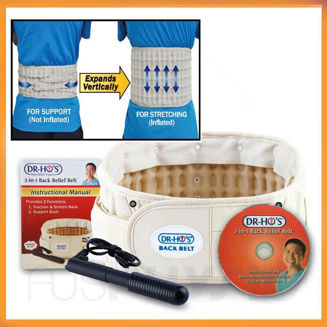 2 in1 Practical Adjustable DR-HO’s Decompression Belt Back Pain Relief USA Stock