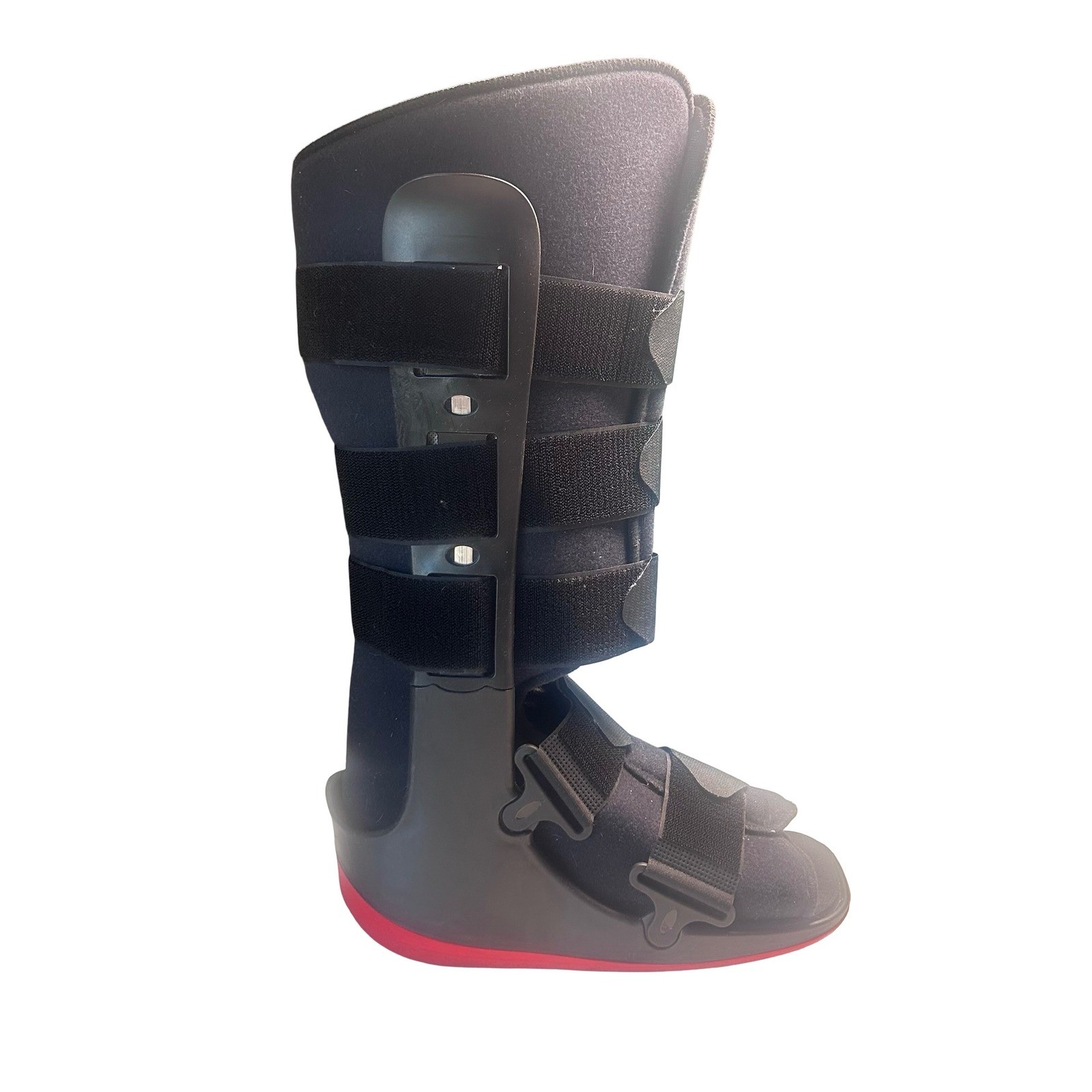 ManaMed MAC Walker Boot Tall Medium Black Red Pneumatic Air Pump MACAIR01-M