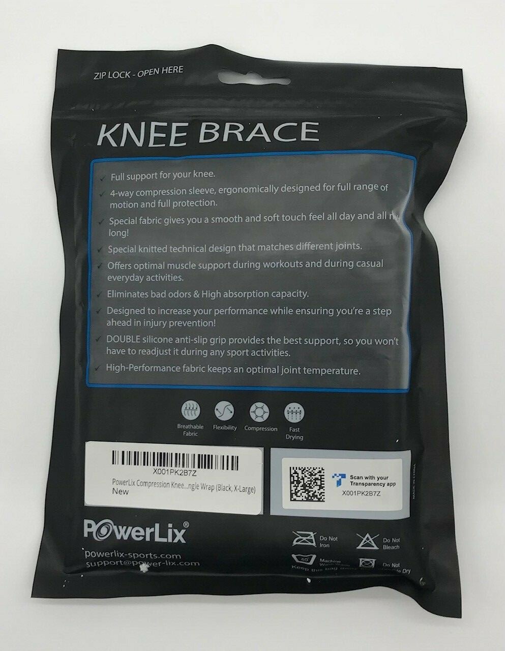PowerLix Unisex Knee Brace Size XL New in Package
