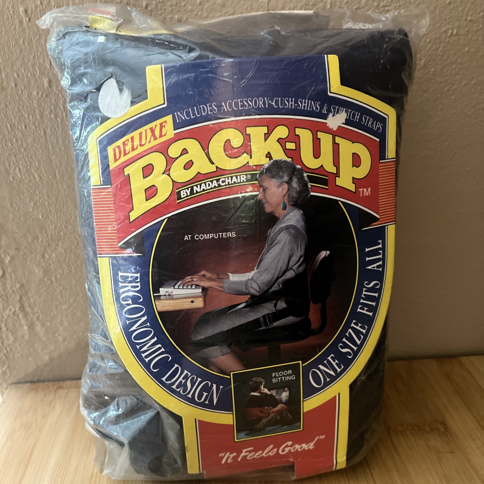 VTG Deluxe Back-Up By Nada Chair Lumbar Back Support Portable Back Sling- NEW