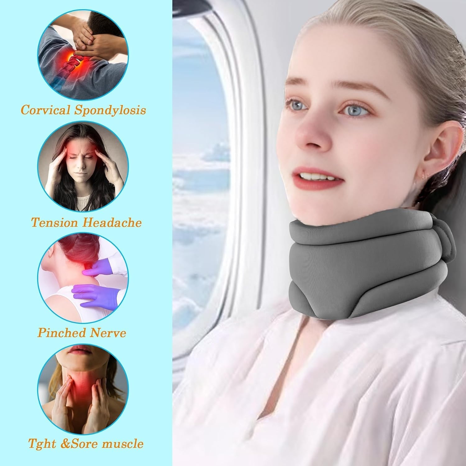 Neck Brace Cervical Collar, Neck Braces for Neck Pain and Support, Soft Foam …