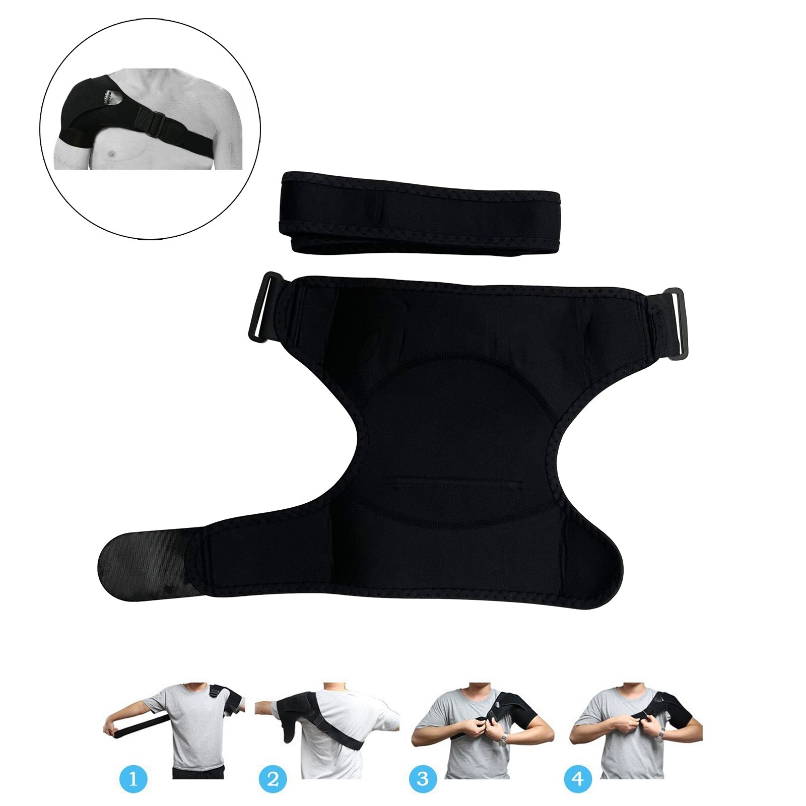 Shoulder Brace Support Compression Pain Relief Sleeve Torn Rotator Cuff Joint