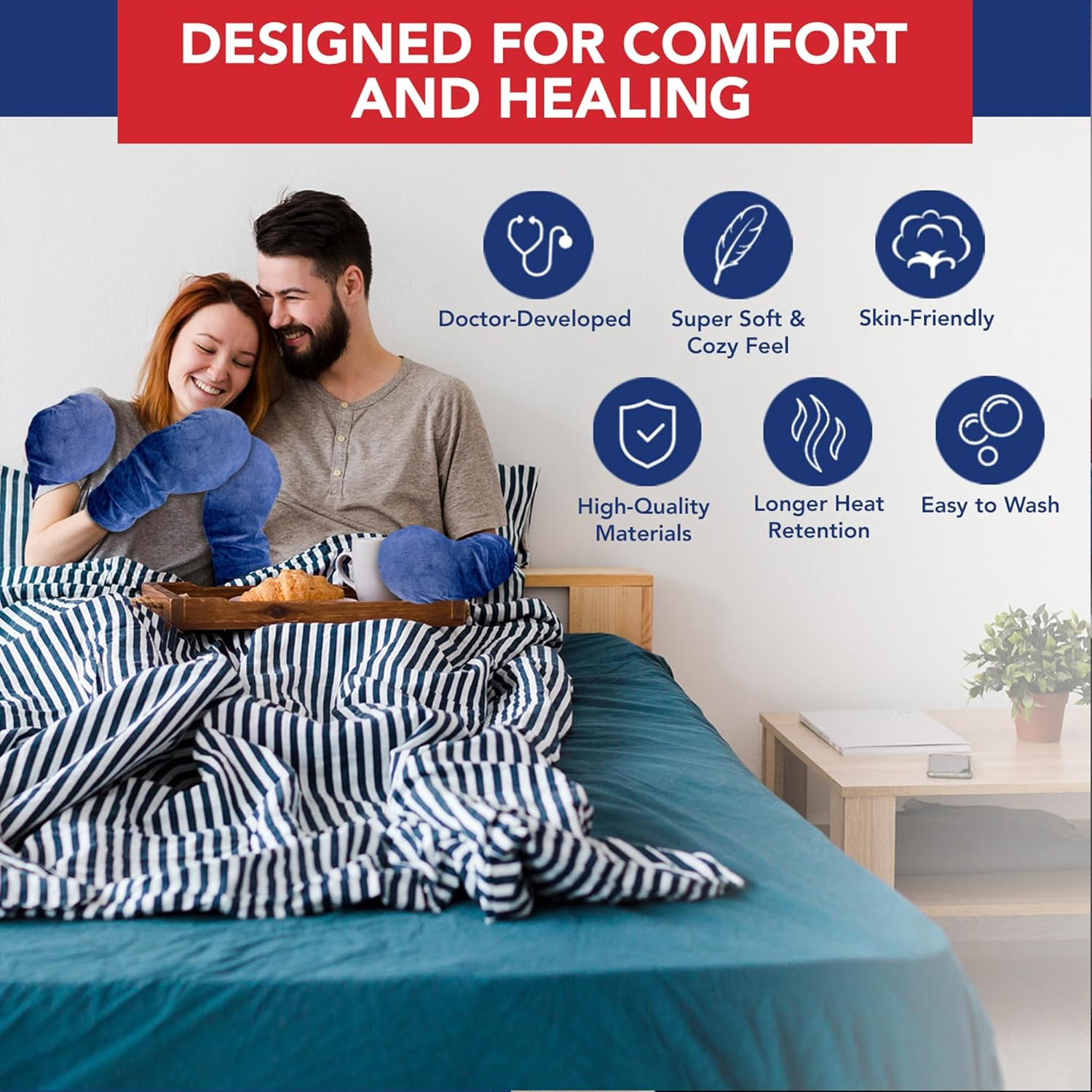 Dr. Arthritis Doctor Developed Hand Warmer Gloves – Microwavable Therapy Mittens