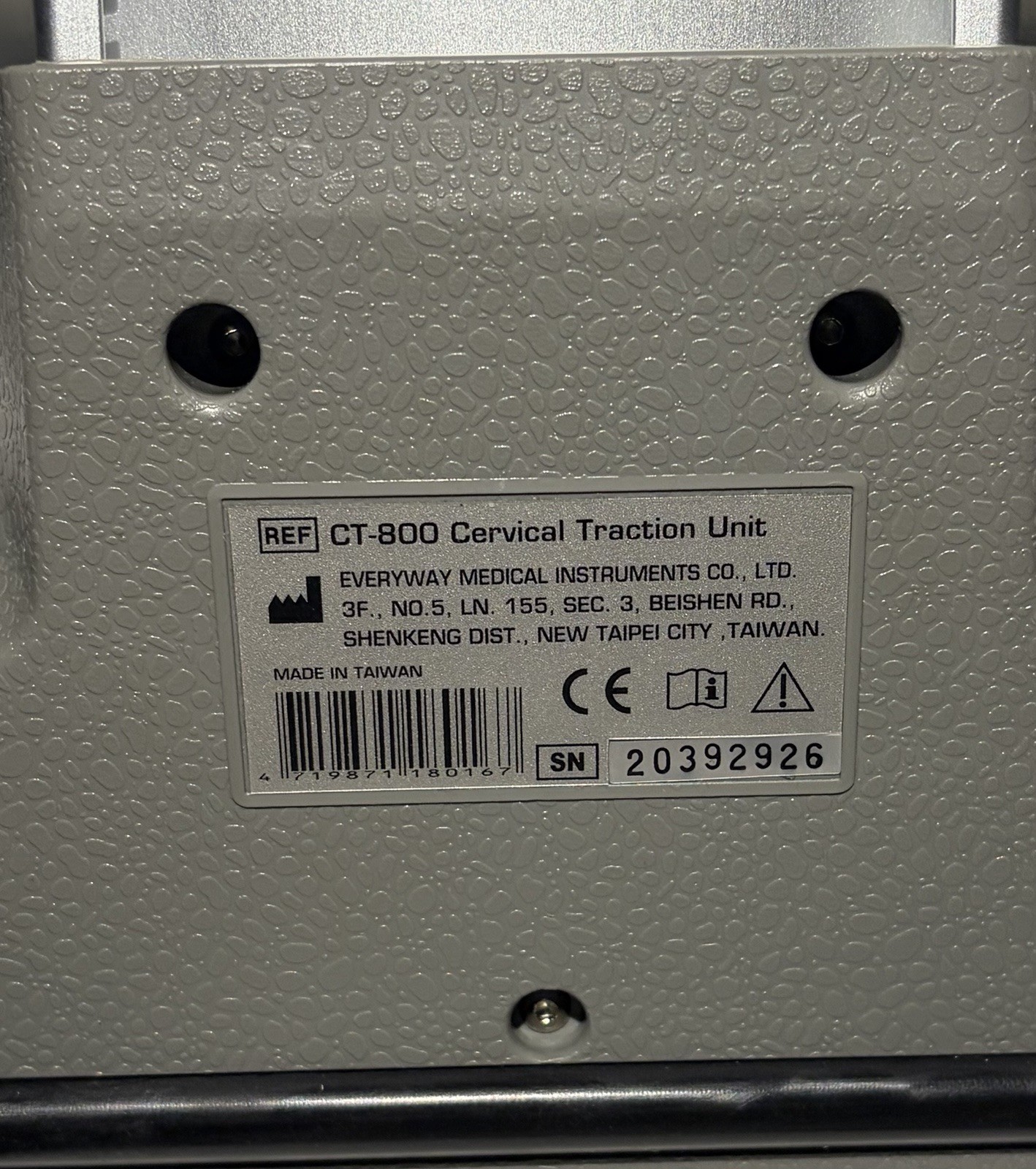 Evertrac Cervical Neck Traction Device CT-800 w/ Storage Case
