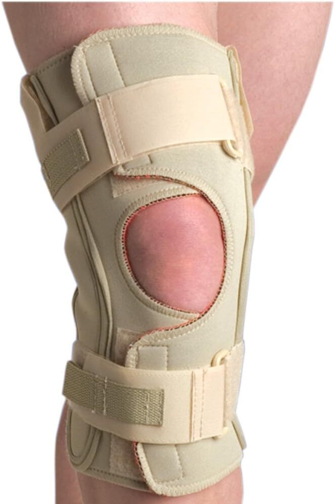 THERMOSKIN Hinged Knee Wrap ROM Open Wrap (Beige) 5X-Large