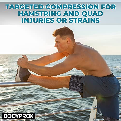 Thigh Compression Sleeve(1 Pair), Hamstring Compression Sleeve for Men Medium