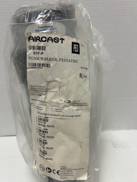 Aircast Ankle Fracture Boot, Foam Walker, 01F-P, Pediatric, Left or Right, Gray