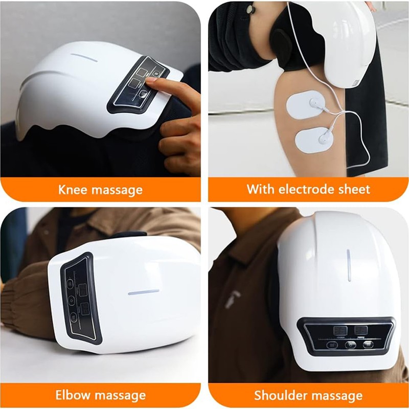 3-in-1 Cordless Knee Massager with Heat Vibration Red Light Therapy Pain Relief