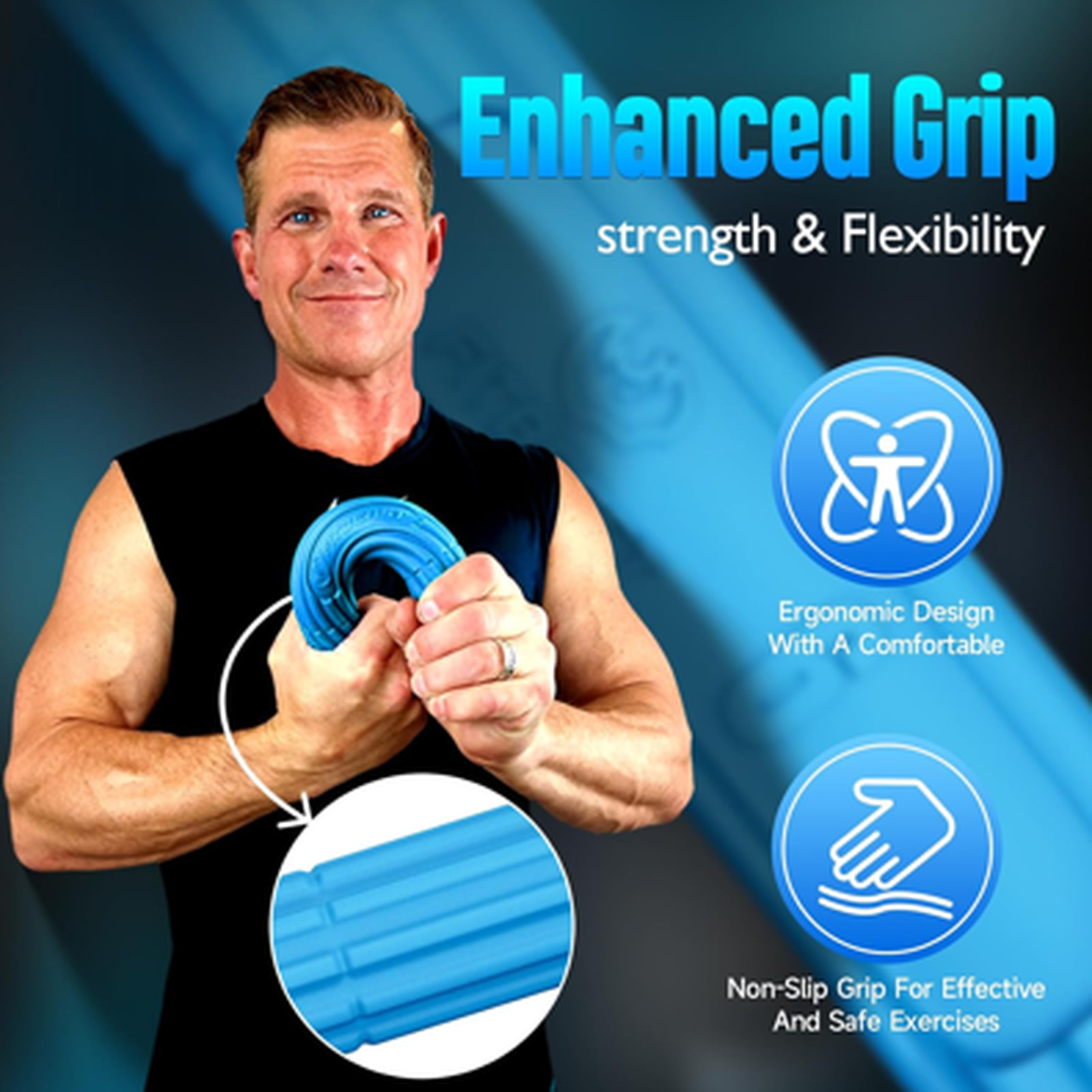 Therapy Resistance Bar for Tennis Elbow Tendonitis Grip Strength Rehabilitation