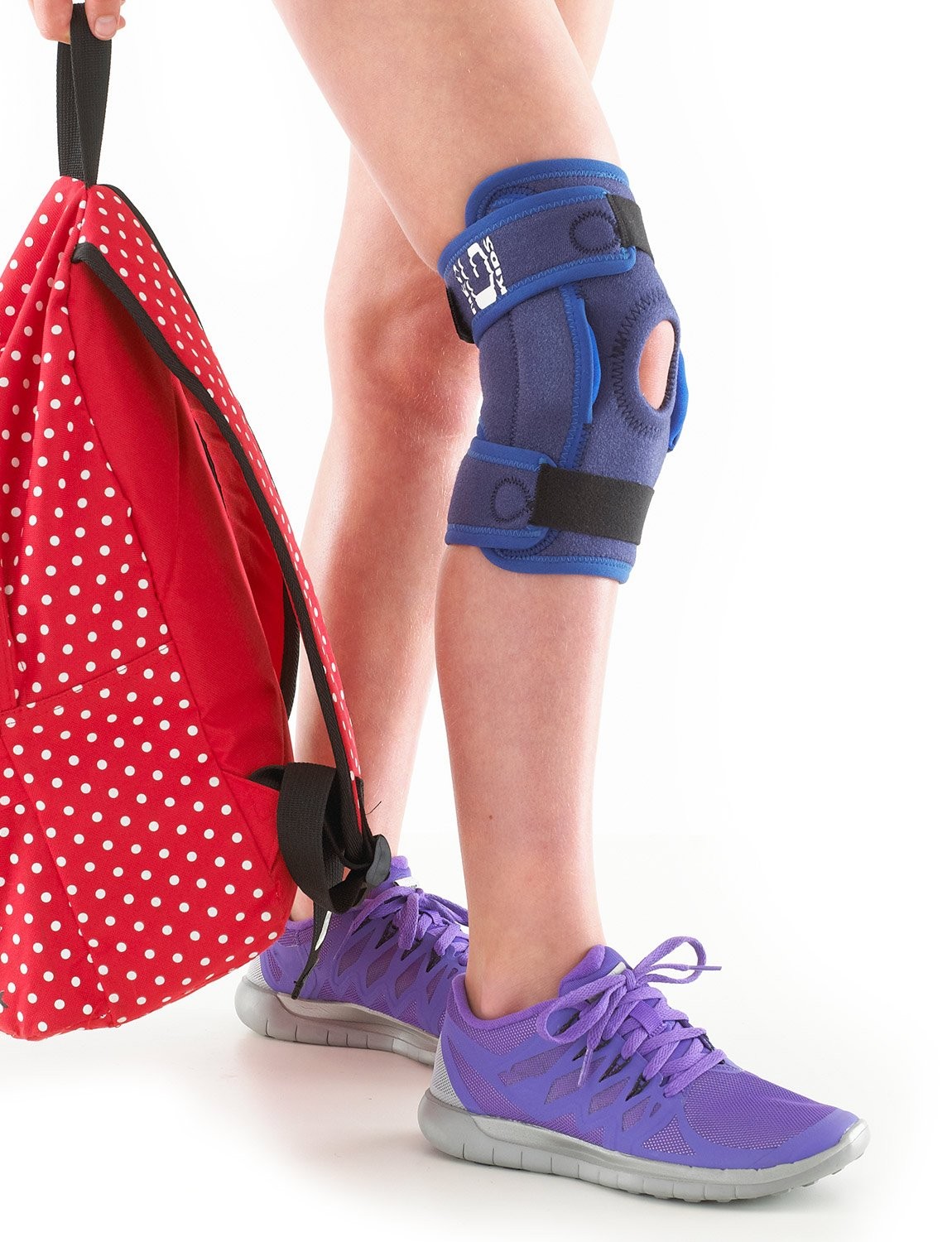 Hinged Open Knee Brace for Kids, Side Hinges Support LCL and MCL injuries, Ju…