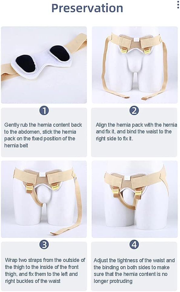Inguinal Hernia Belt For Men Hernia Support Truss with Removable Pressure 2Color