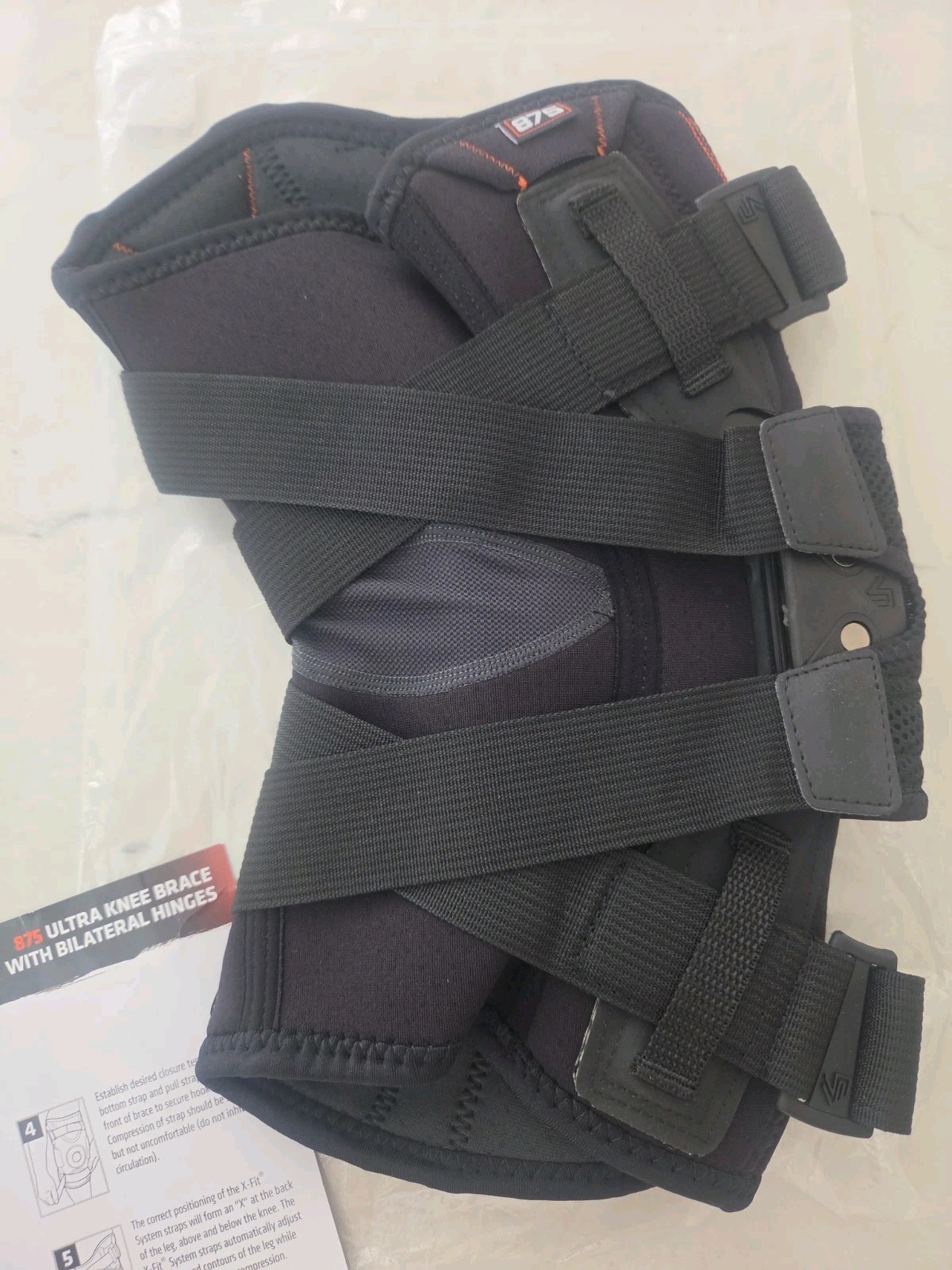 Shock Doctor 875 ultra knee brace with bilateral hinges, size XXlarge