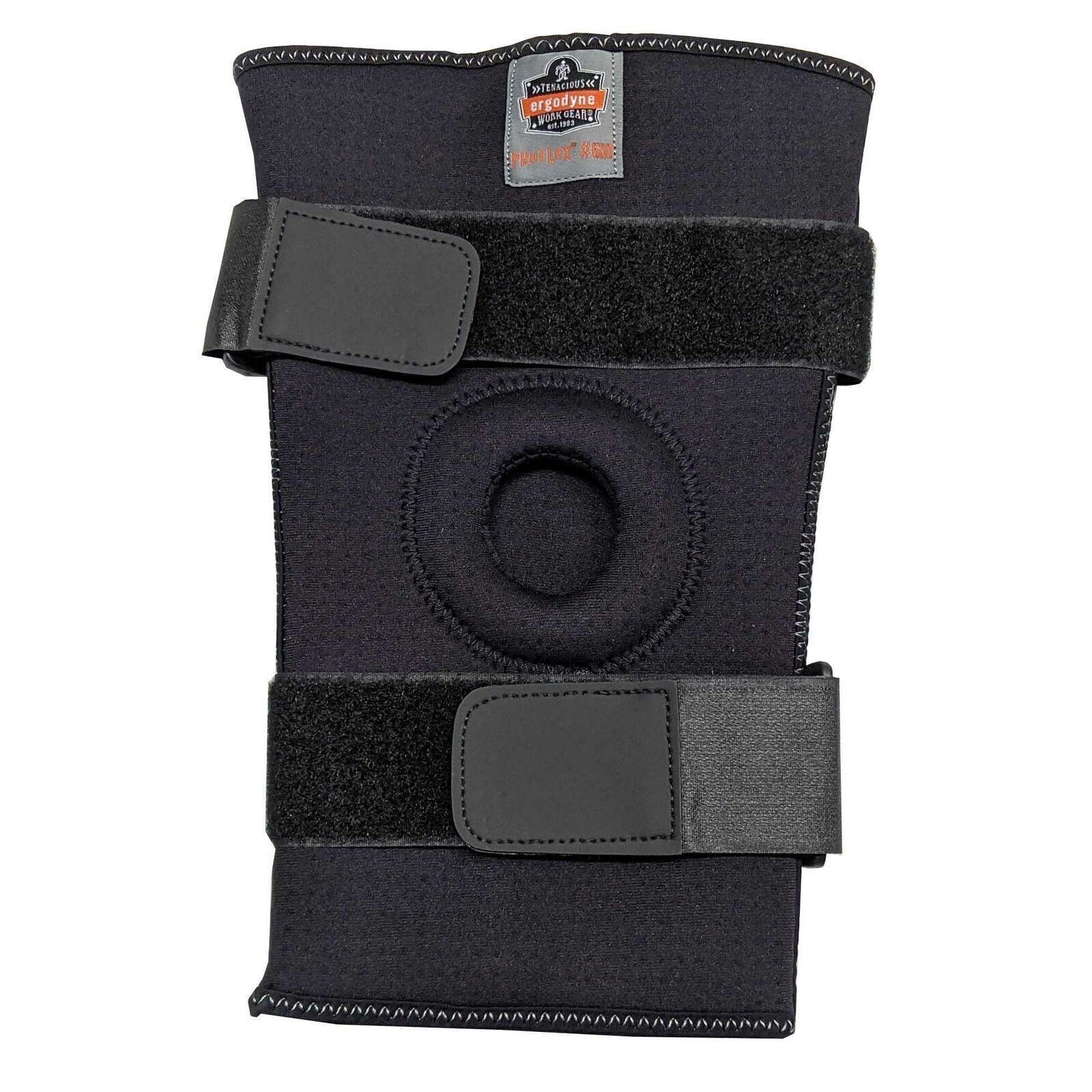 Ergodyne ProFlex 620 Knee Sleeve w/ Open Patella/Spiral Stays Black, M, 1 Each