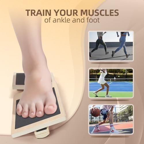 Ankle Strengthener Exerciser for Sprained, Single Foot Balance Board, Non-Slip W