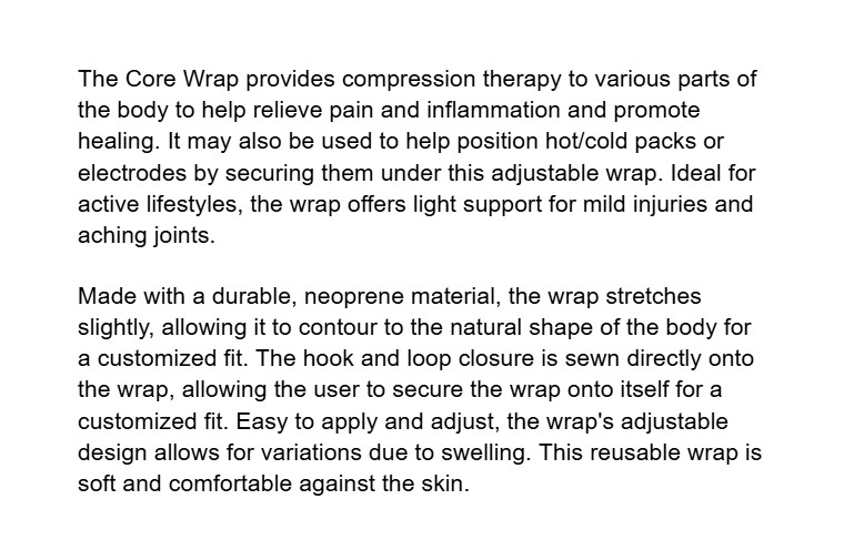 Compression Therapy Wrap, Hot/Cold Packs (4” x 48”) – New Unopened, Made in USA