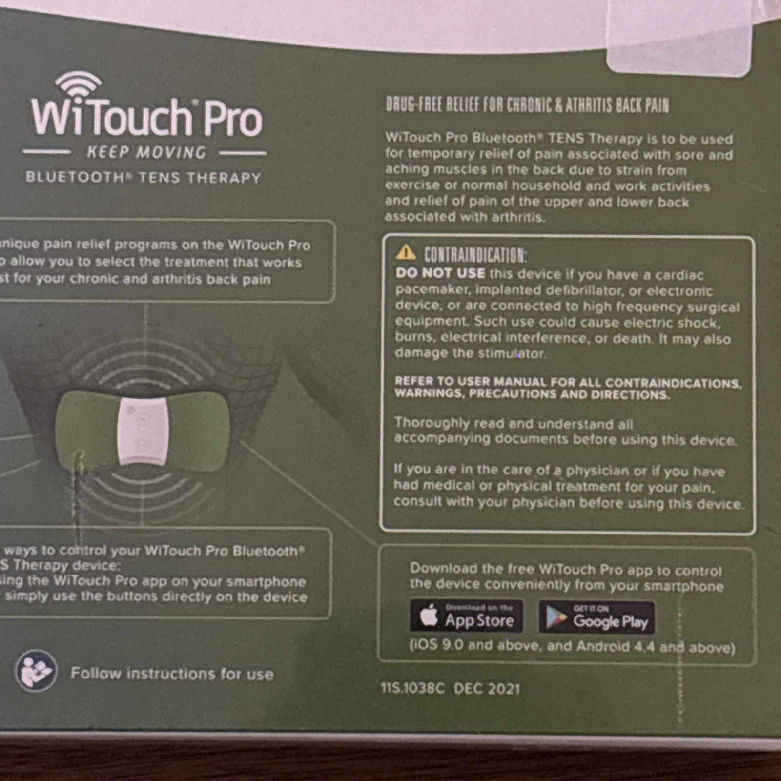 Wi Touch Pro Hollywog Bluetooth Tens Machine Made In USA – New in Box & Wrapper