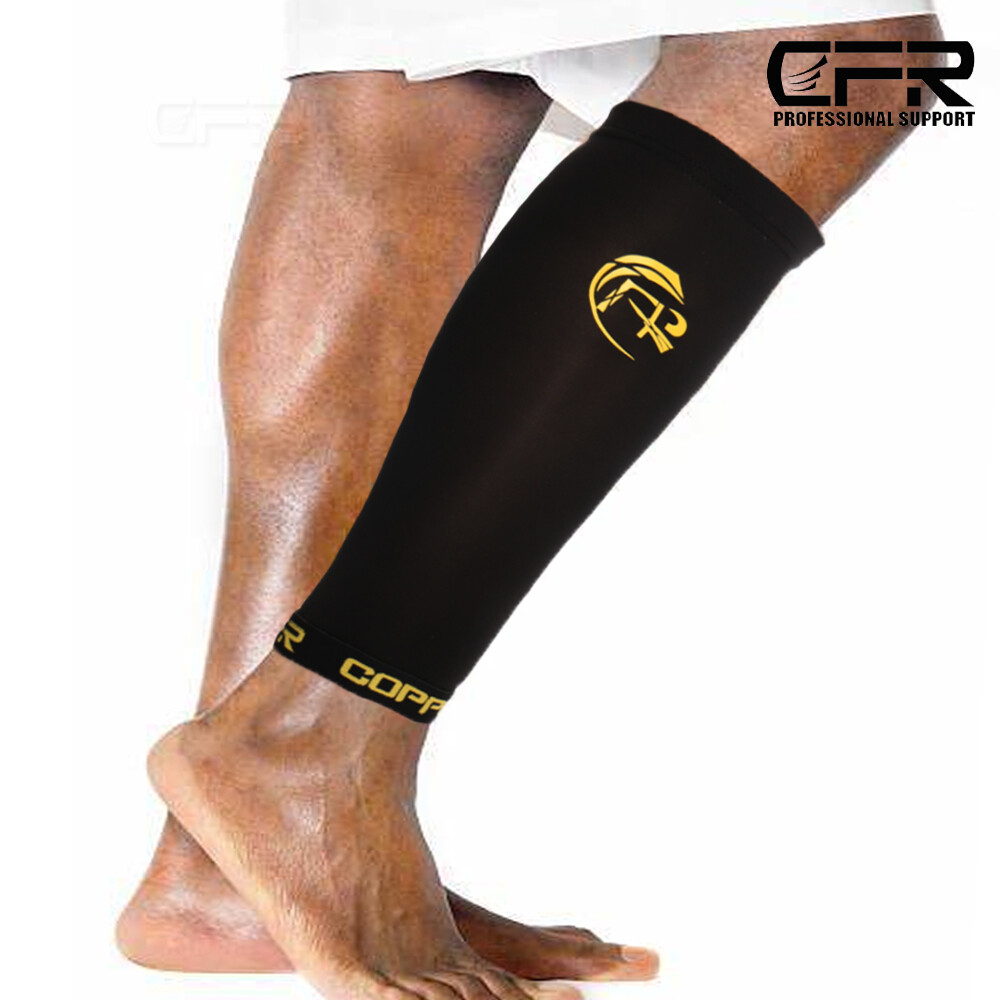 Copper Infused Calf Brace Medical Sports Support Compression Sleeves Leg Running