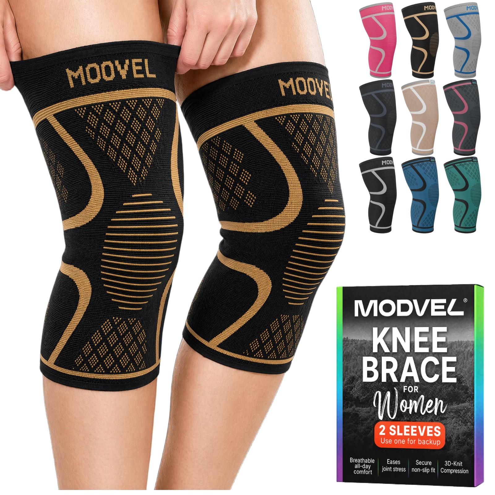 Modvel Knee Brace Copper Large Set A