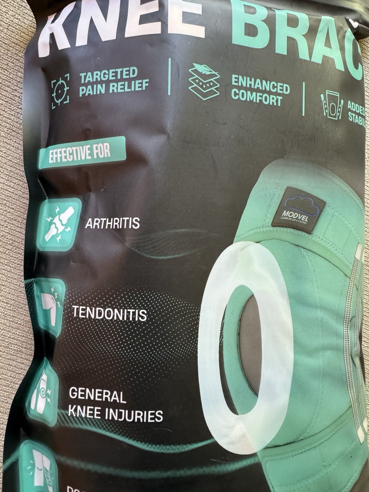 Modvel Advanced Knee Brace w/Side Stabilizers Patellar Pad L – XL Orange – NEW!