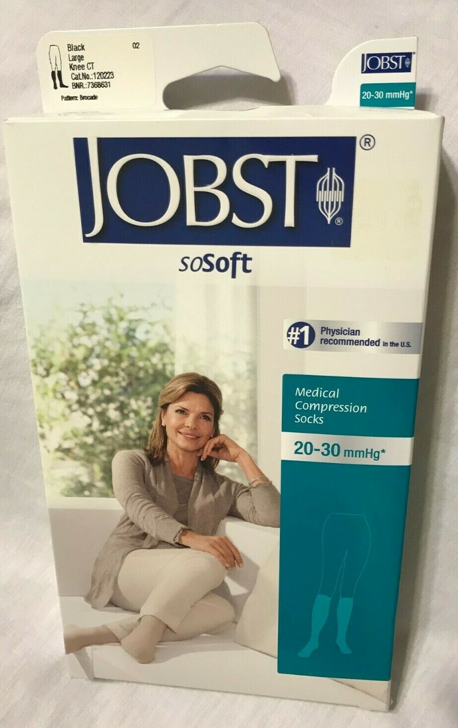 Jobst SoSoft Women’s Knee CT 20-30 mmHg Size L Medical Compression Socks