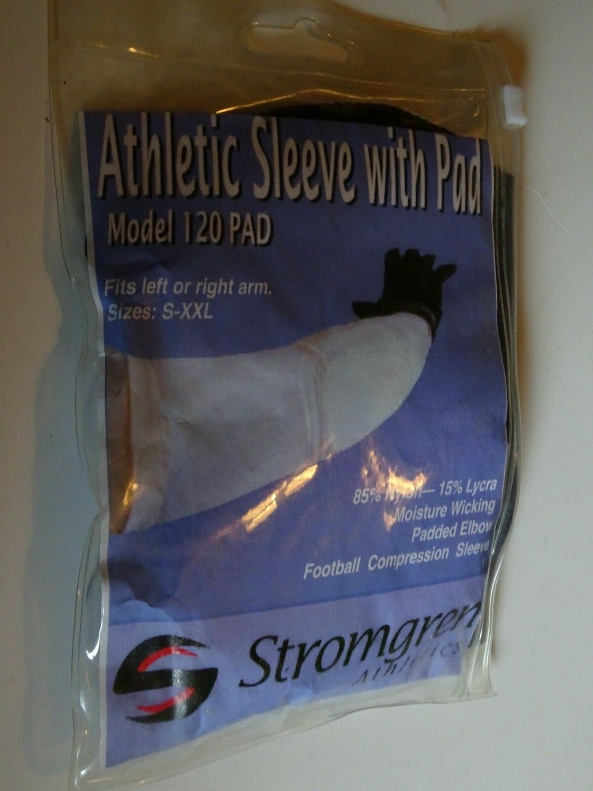 Stromgren Model 120PAD Athletic Arm Sleeve with Pad Large