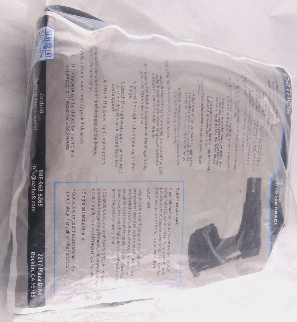 ORTHO8 Cryo8 Hip Orthosis Hip Brace 08-0034 L1686 *SLEEVE ONLY* Free Shipping