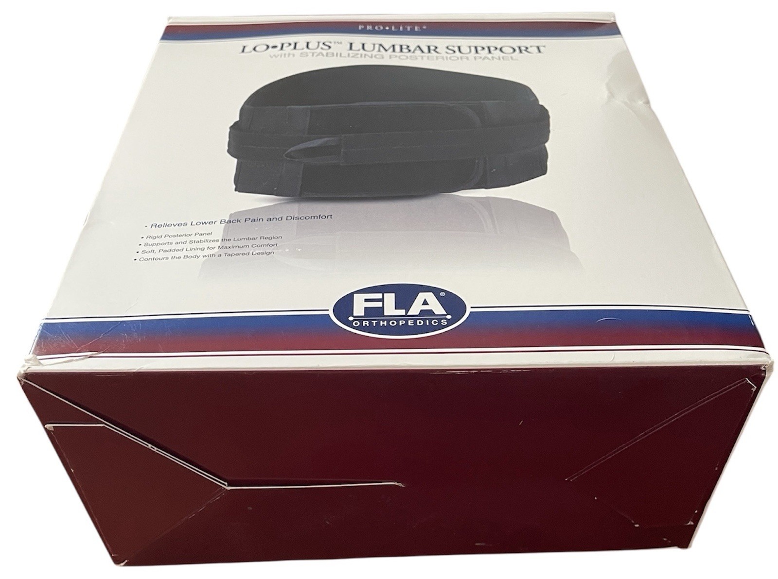 FLA Prolite Lo-Plus Lumbar Support Brace XXXl 50-55” Open Box NEW