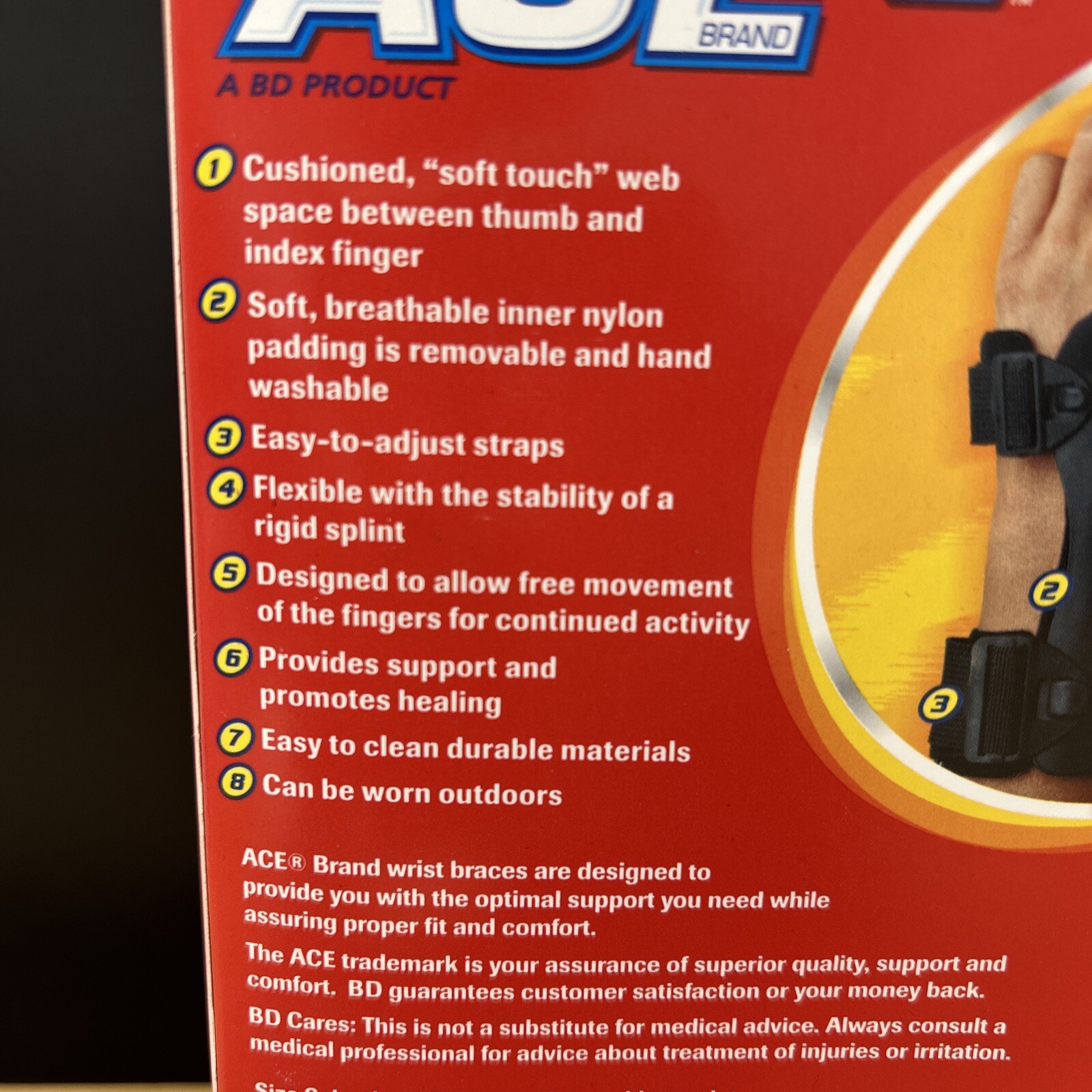 Ace Wrist Brace Deluxe Premium Size LG/XL Buying Both