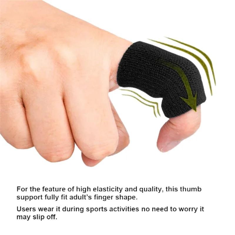10pcs Elastic Sports Finger Sleeves Arthritis Support Finger Guard Outdoor Gym B