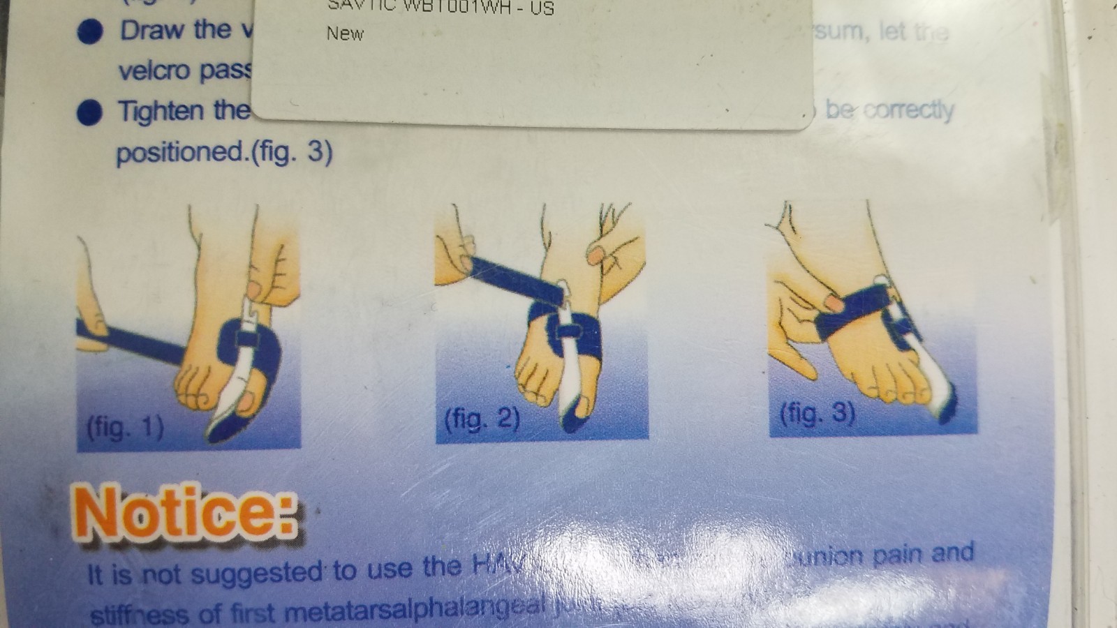 Bunion Splint HAV Hallux Valgus tan