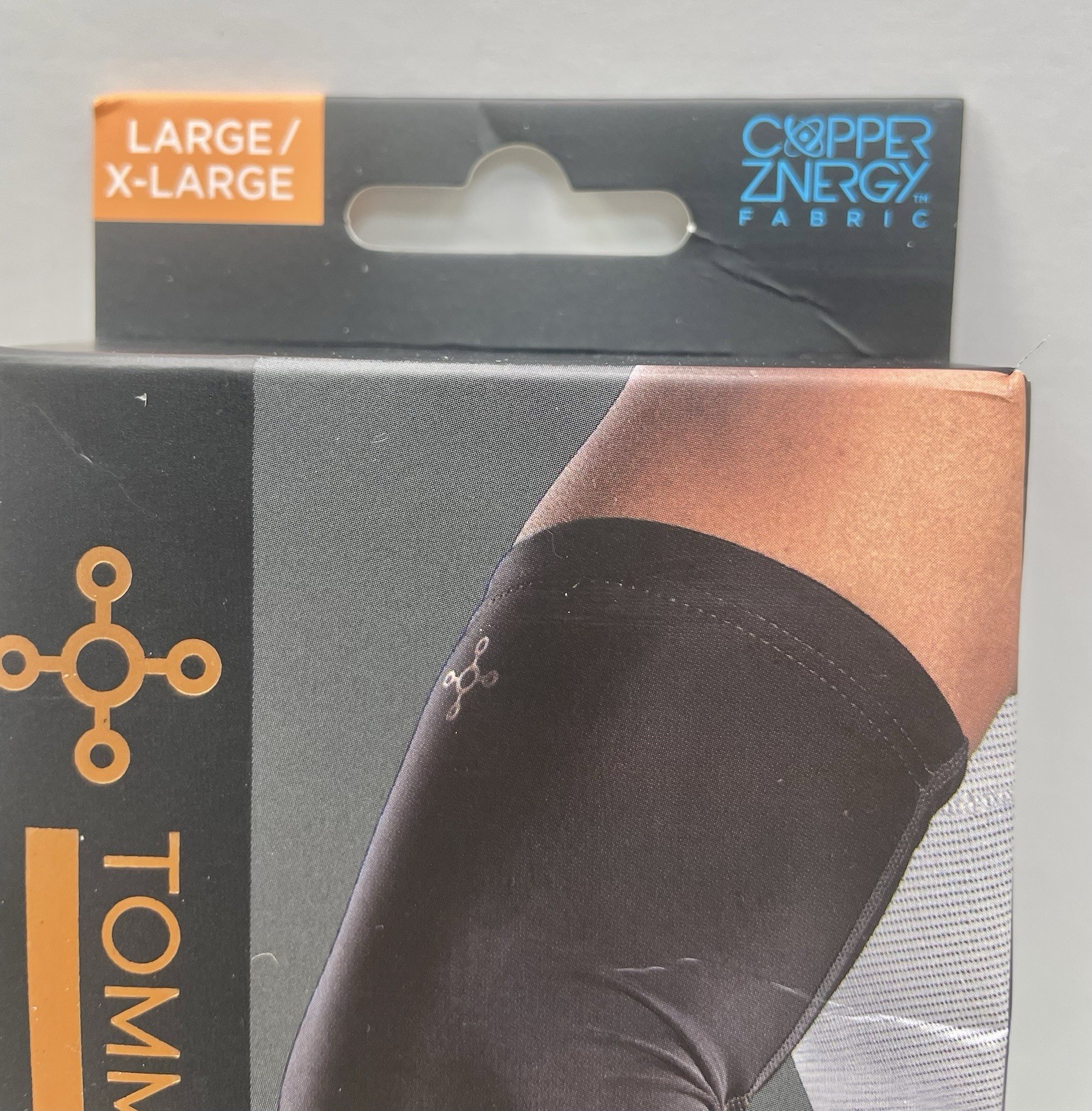 Tommie Copper 1 Compression Arm Sleeve Aches Pains Relief Black L/X-L