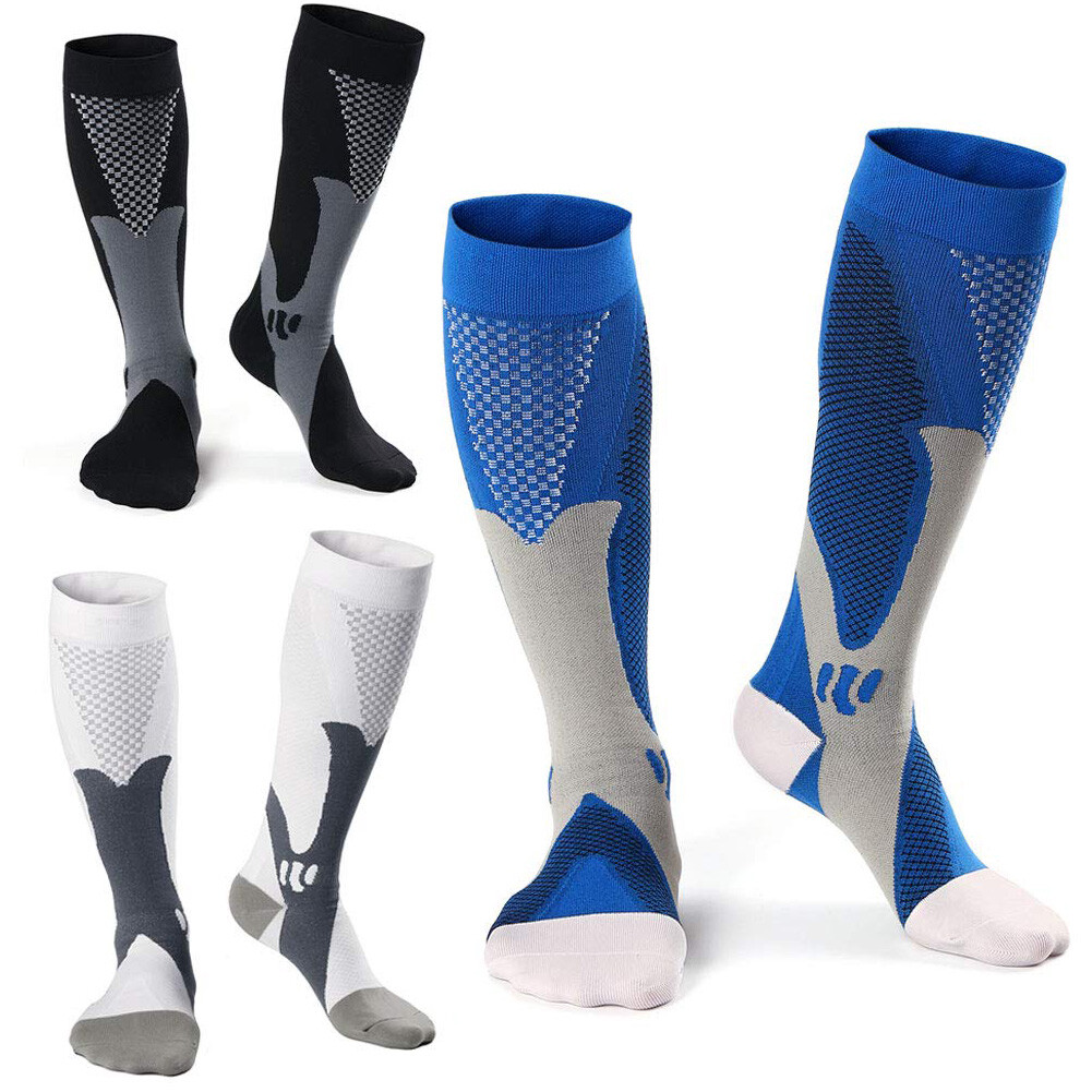 Compression Socks 2x Pairs High Performance Firm Calf Support, Size S M L XL 2XL