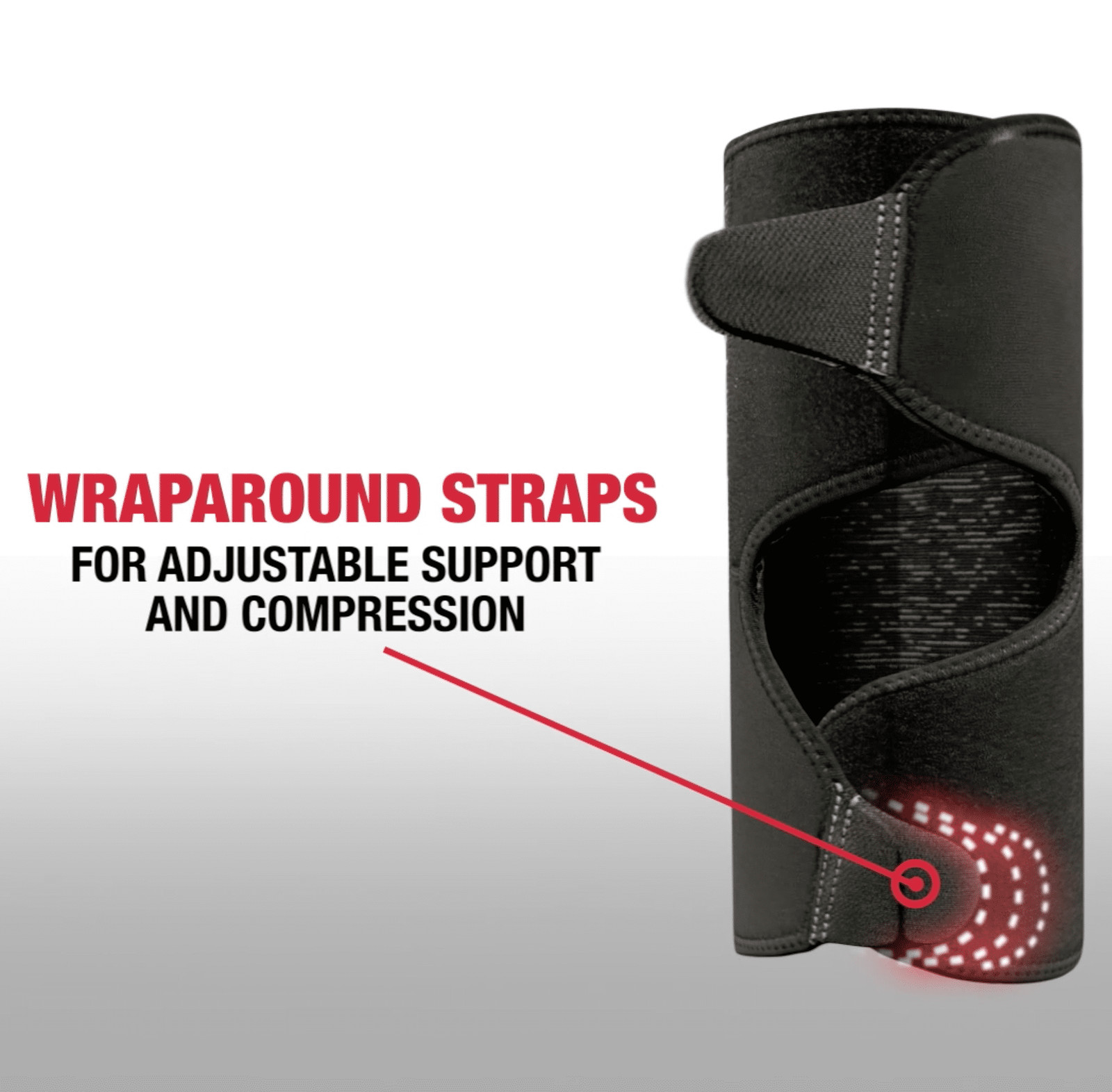 Hybrid W-Latex Knee & Leg Brace, Lightweight, Breathable, One Size