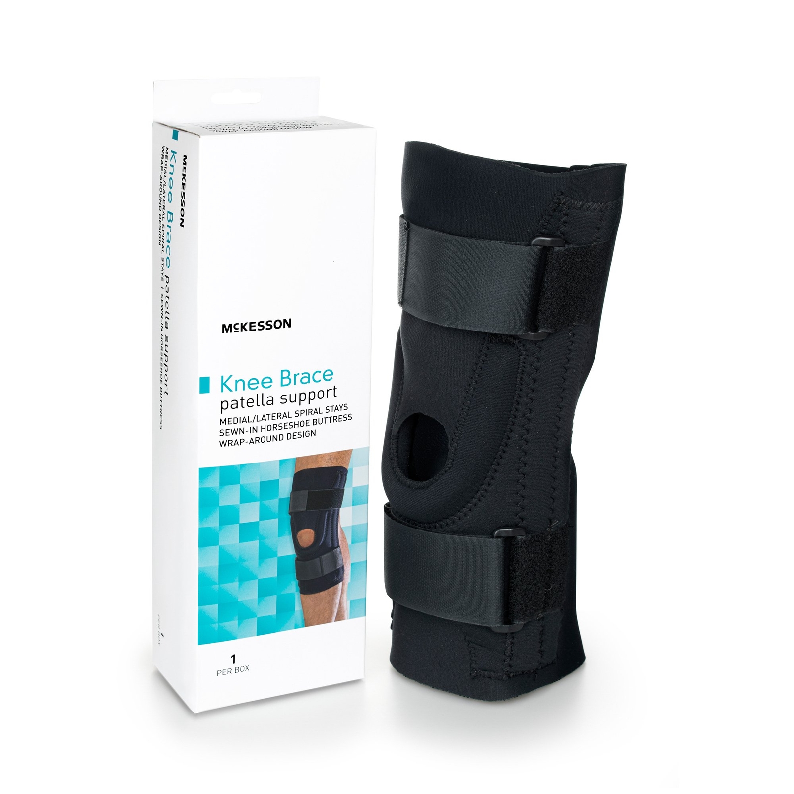 McKesson Neoprene / Elastic Knee Brace L 1 Each