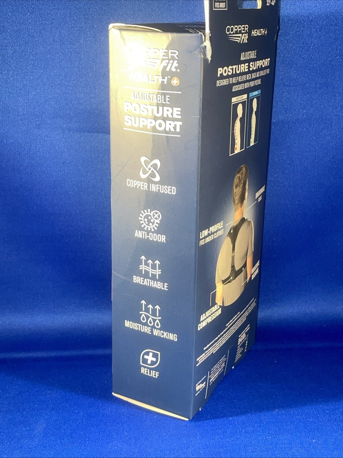 Copper Fit Health + Adjustable Posture Support Unisex Men Women One Size