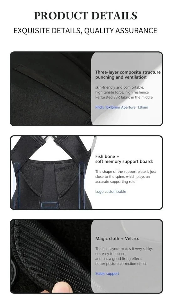 Posture Corrector for Women and Men,Back Brace Shoulder Straightener Adjustable