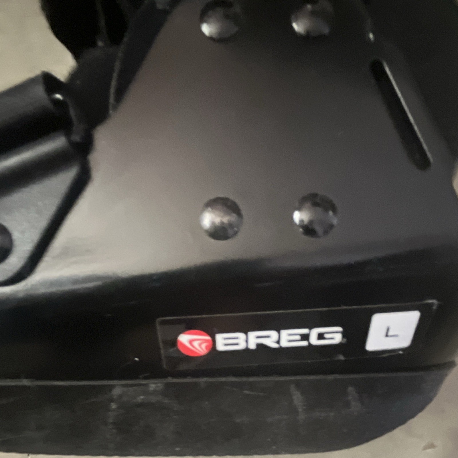 Breg Adjustable Walking Boot Brace Immobilization/Stabilization Size L Black