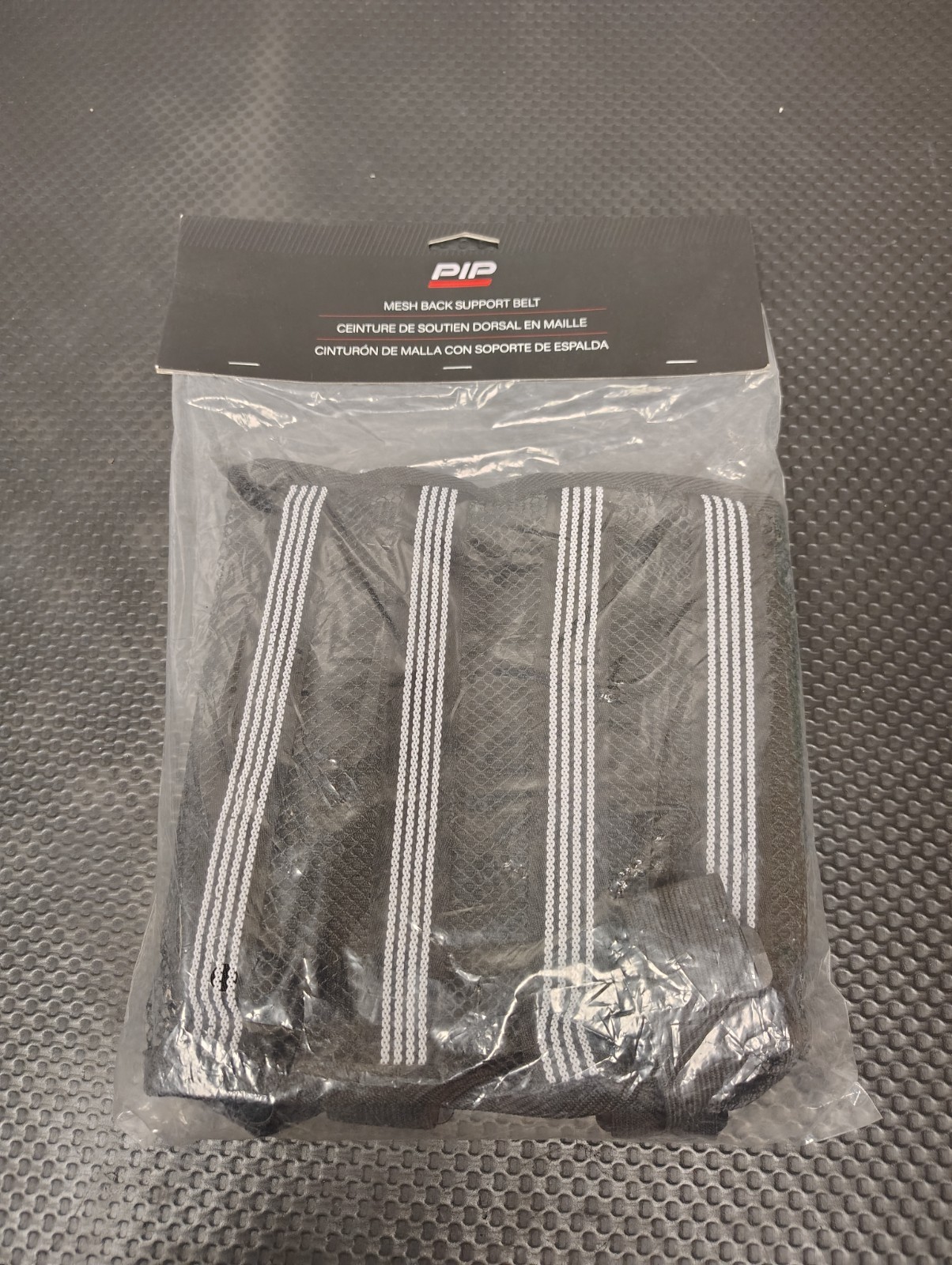 MEDIUM Safety Gear PIP Back Support Belt Mesh Black 290-440M