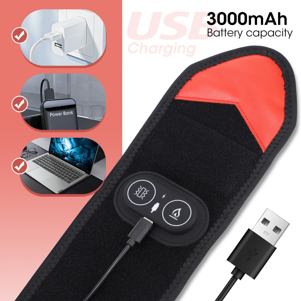 Cordless Wrist Heating Pad Wrap Heated Wrist Brace with Vibration Hand Massager