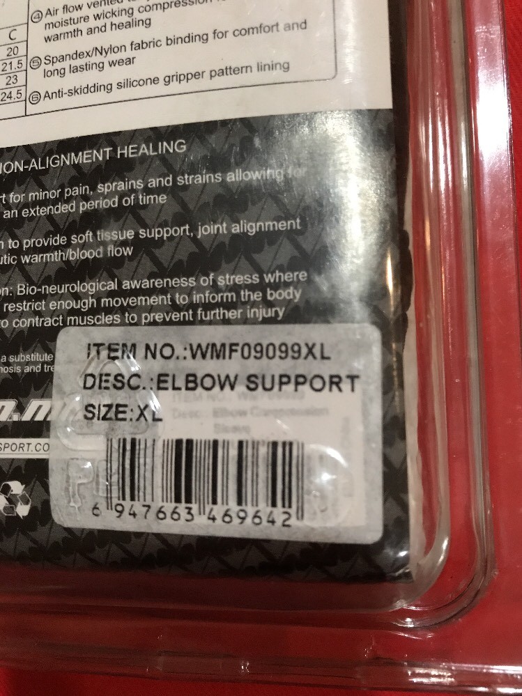 2 NIP Winmax Elbow Support Compression Sleeve With Compact Coverage XL