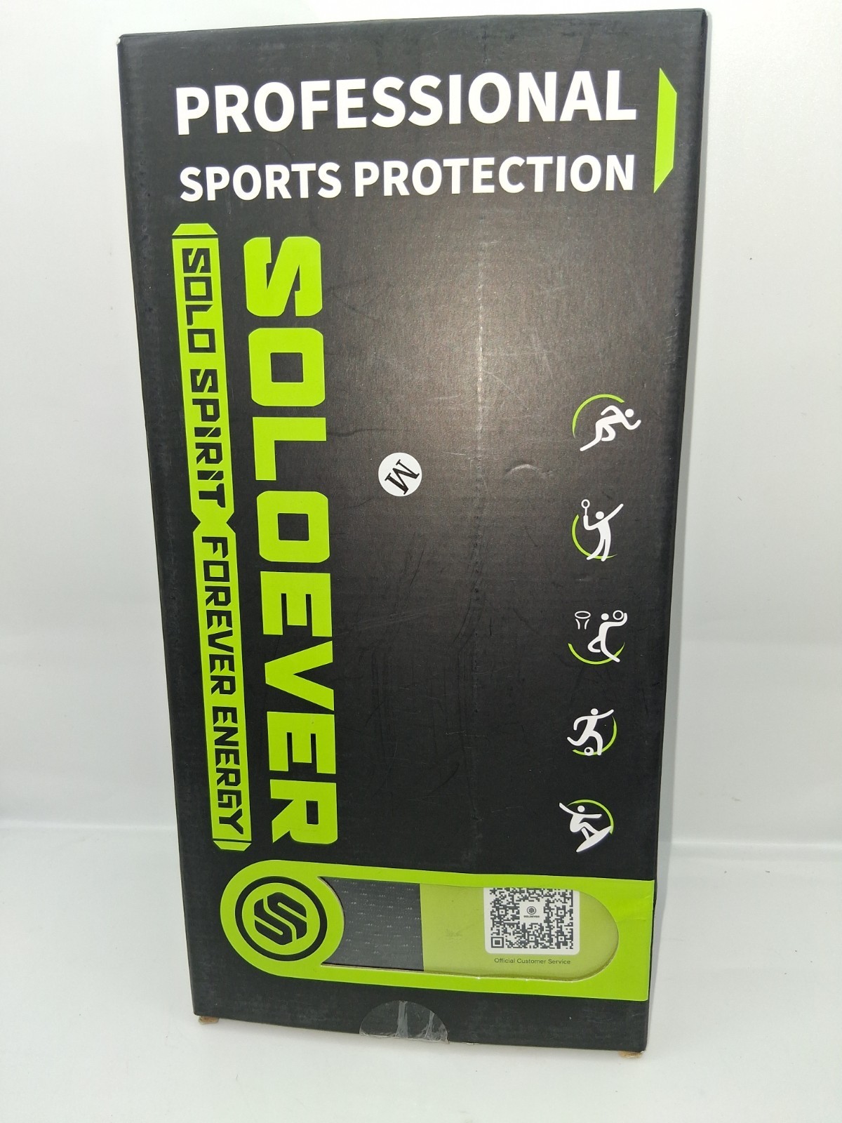 Soloever Professional Sports Protection Knee Brace Black – Sized Medium
