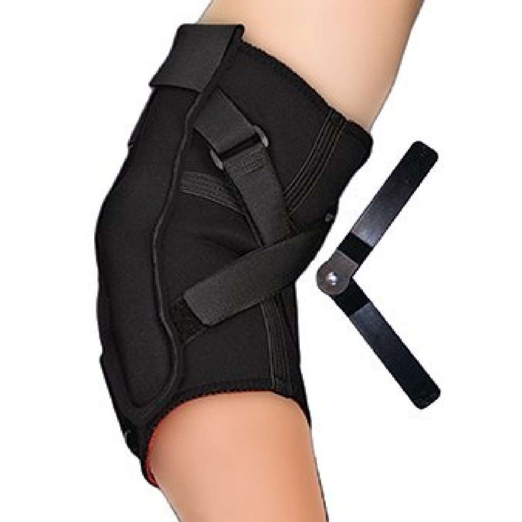 Bell-Horn Black Hinged Elbow Hyperextension Prevention Brace X-Large
