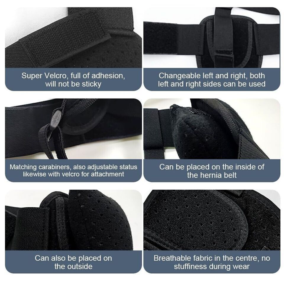 Inguinal Hernia Support Belt Double Truss Pads Special Foam Adjustable Elastic