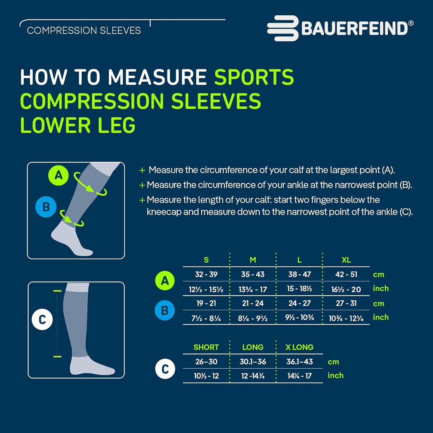 Breathable Leg Compression Sleeves – 1 Pair