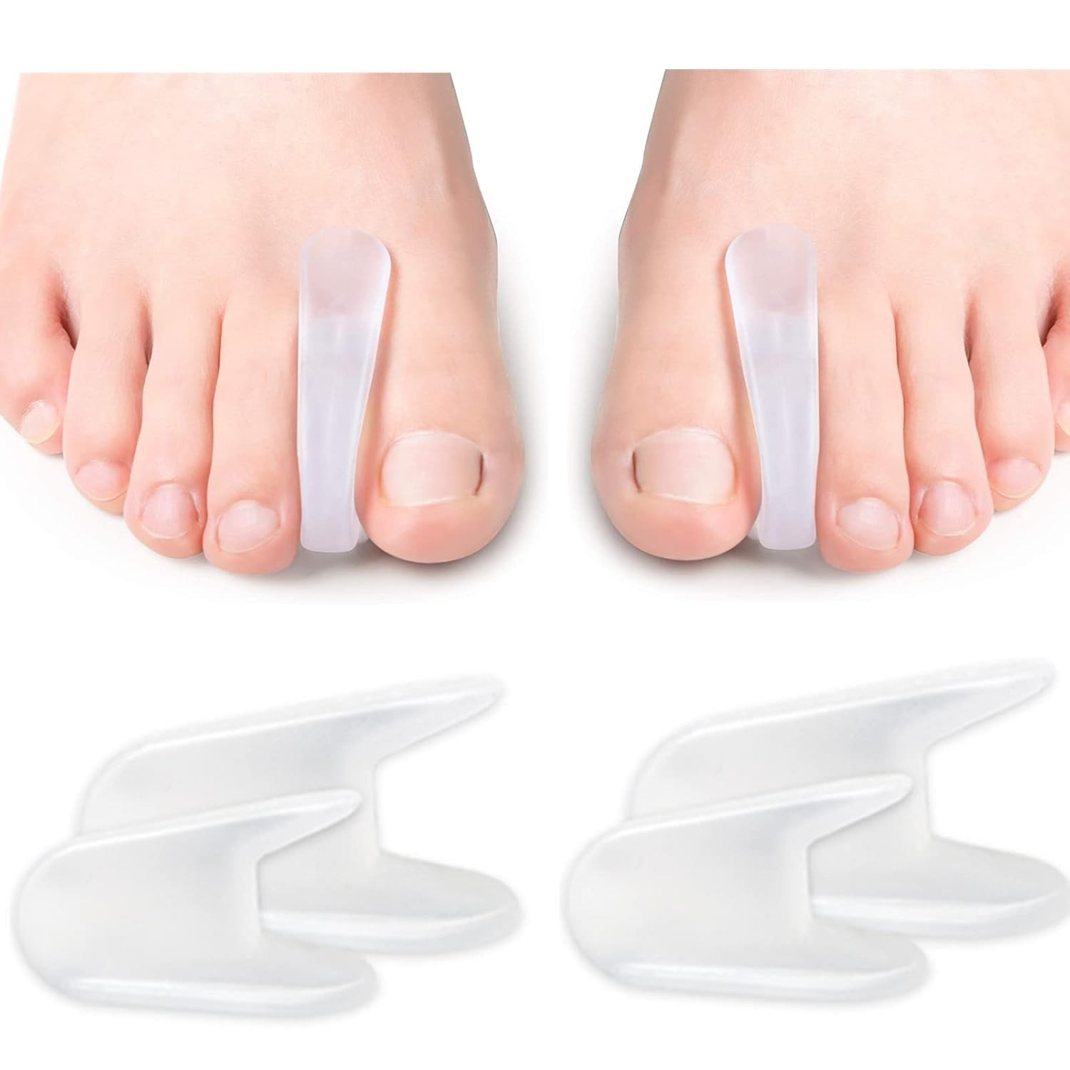 Gel Hallux Valgus [12x]Toe Separator Silicone Release Balls for Overlapping Toes